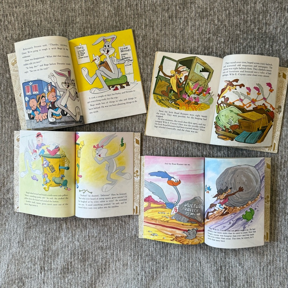 Vintage Little Golden Books Lot – Bugs Bunny & Road Runner – Set of 4 - Picture 5 of 5